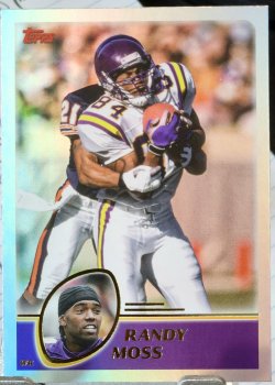 2023 Topps Composite Football Randy Moss Rainbow Foilboard