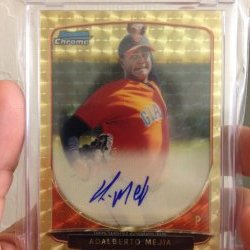 2013 Bowman Chrome Adalberto Mejia Superfractor Auto