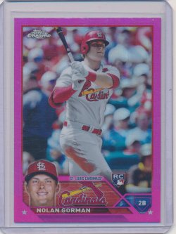    Nolan Gorman 2023 Topps Chrome Pink Refractor RC