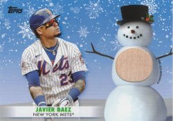    Javier Baez 2021 Topps Holiday Walmart Relic Card