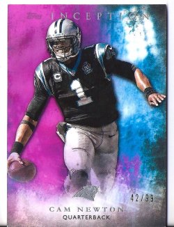 2015 Topps Inception Megenta Cam Newton