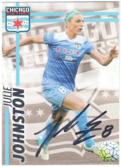 2016  Chicago Red Stars Team Set Julie Johnston IP Auto