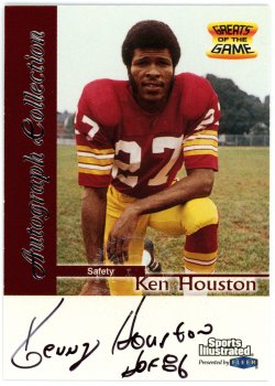 1999  Sports Illustrated Autographs Ken Houston