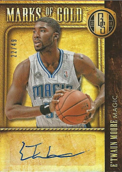 2013-14 Panini Gold Standard ETwaun Moore Marks of Gold