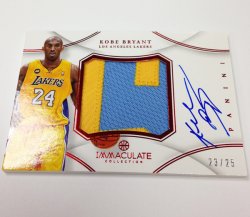 2012-13 Panini Immaculate Kobe Bryant Jumbo Red Patch Auto