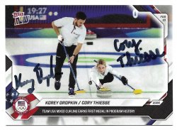 2026 Topps NOW - Olympics TTM Korey Dropkin/Cory Thiesse 3/31/26