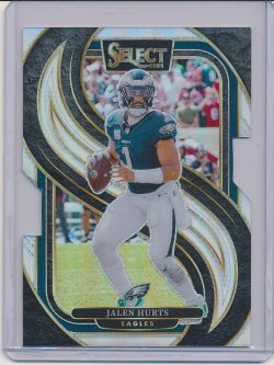    Jalen Hurts 2024 Select Prizm Silver Die Cut #165