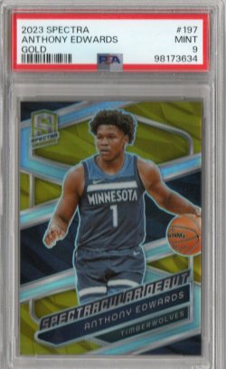 2023-24 Panini Spectra Spectracular Debut Gold Anthony Edwards #ed 3/10