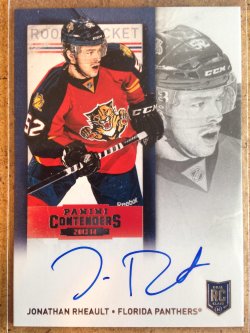 2013 Panini Panini Contenders Jonathan Rheault rookie ticket auto #156