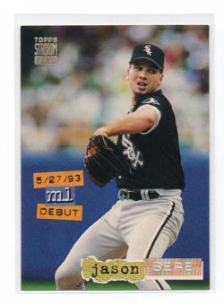 1994 Topps Stadium Club Golden Rainbow Jason Bere (5/27/93 ML Debut)