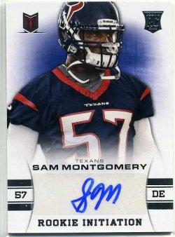 2013 Panini Momentum Rookie Initiation Signature Sam Montgomery