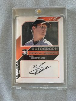 2011 In The Game Heroes And Prospects Series 2 Zack Wheeler Rookie Auto