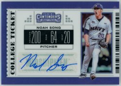 2019  Elite Extra Edition College Tickets Signatures Holo Noah Song