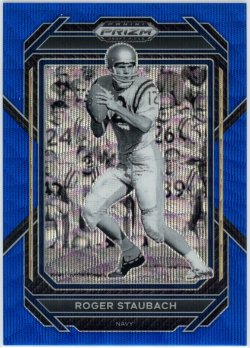 2023 Panini Prizm Draft Picks Prizms Blue Wave Roger Staubach