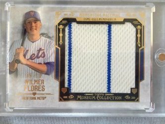 2015 Topps Museum Collection Wilmer Flores Momentous Material Jumbo Jersey