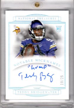 2014 Panini National Treasures Teddy Bridgewater