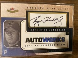 2004 Fleer patchworks autoworks roy halladay
