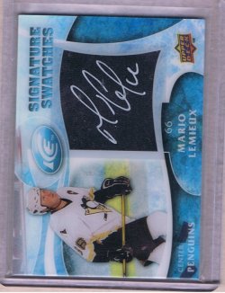 9 Upper Deck Ice Mario Lemieux Signature Swatches
