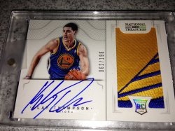 2012-13 Panini National Treasures  Klay Thompson Rookie Auto Patch