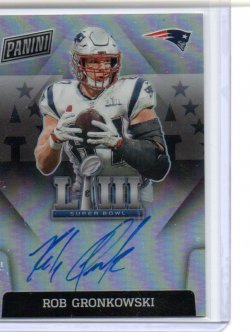 2023 Panini Super Bowl Signatures Autographs Rob Gronkowski LIII
