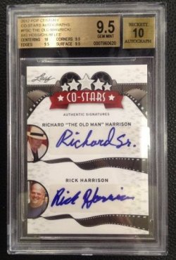 2012 Leaf Pop Century Pawn Stars Quad Auto BGS 9.5/10