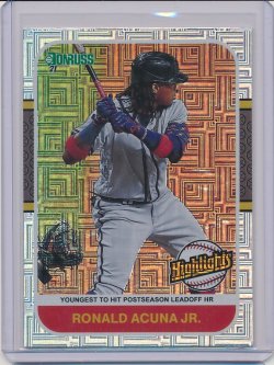    Ronald Acuna 2021 Donruss Highlights Vector