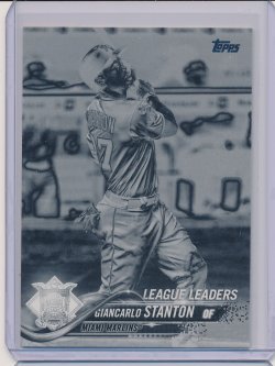    Giancarlo Stanton 2018 Topps Black and White Negative