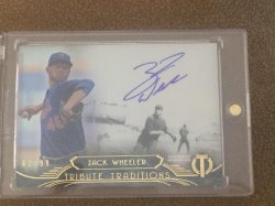 2014 Topps Tribute Zack Wheeler Tribute Traditions Auto