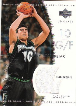 2003-04 Upper Deck UD Glass Szczerbiak, Wally - Game Gear