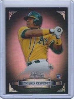 2012 Bowman Sterling Yoenis Cespedes Black Ref
