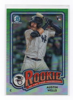 2024 Topps Bowman Chrome Rookie of the Year Favorites Austin Wells