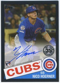 2020 Topps 1985 Topps Autograph Black Nico Hoerner