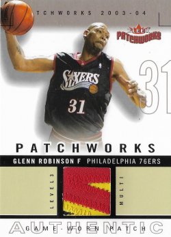 2003-04 Fleer Patchworks Jerseys Multi Color Glenn Robinson #ed 39/50