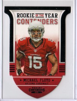 2012 Panini Contenders Michael Floyd Rookie of the Year Black Die cut