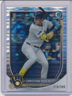    Christian Yelich 2025 Bowman Chrome Pulsar Refractor /399