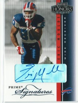 Eric Moulds Autographed 1996 Pro Line Memorabilia Rookie