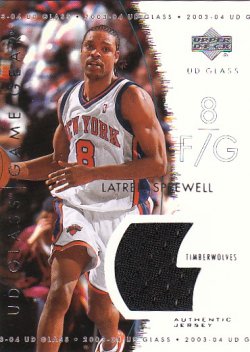 2003-04 Upper Deck UD Glass Sprewell, Latrell - Game Gear
