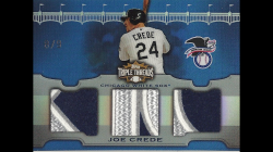 2009 Topps Triple Threads Joe Crede Triple All-Star Game Patch