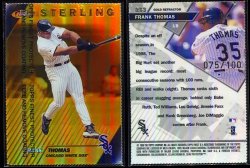 1999  Finest Gold Refractors  Frank Thomas
