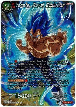 2022 Dragon Ball Super Theme Selection History of Vegeta Vegeta, Royal Evolution SR