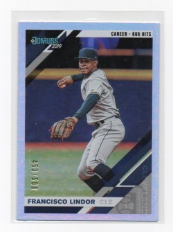 2019 Panini Donruss Career Stat Line Francisco Lindor