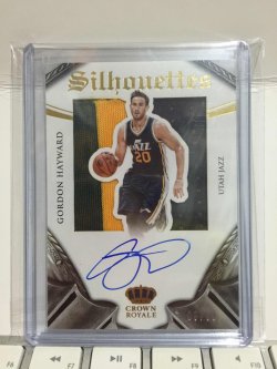2015 Panini Preferred Gordon Hayward Silhouettes Autographs