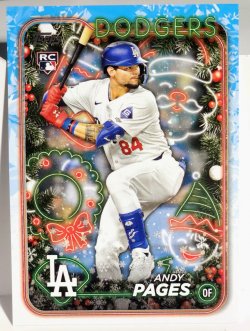 2024 Topps Holiday Mega Baseball Andy Pages Rookie