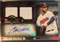 2017 Topps Museum  Collection Signature Swatches Corey Kluber Indians