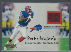    2001 Fleer Showcase Bruce Smith Patchworks Jersey