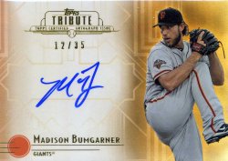 2014 Topps Tribute Autographs Sepia Madison Bumgarner