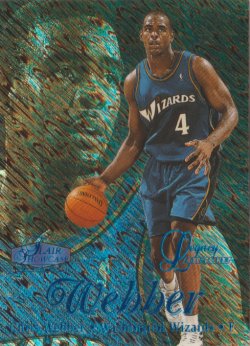 1997-98 Fleer Flair Showcase Legacy Collection Row 1 Chris Webber #ed 64/100