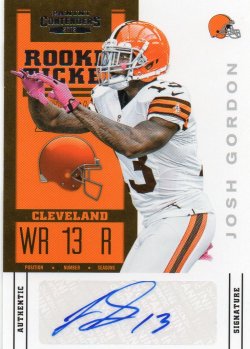 2012 Panini Contenders (Variation) Josh Gordon