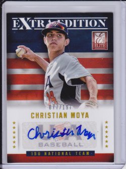   Christian Moya 2013 Elite Extra Edition USA Baseball 15U Signatures /197
