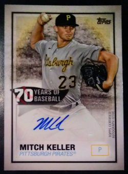 2021 Topps 70 Years of Baseball Autograph  Mitch Keller